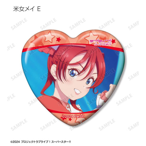 『ラブライブ!スーパースター!!』トレーディング 米女メイオンリー 場面写ハート型缶バッジ(単位/BOX)